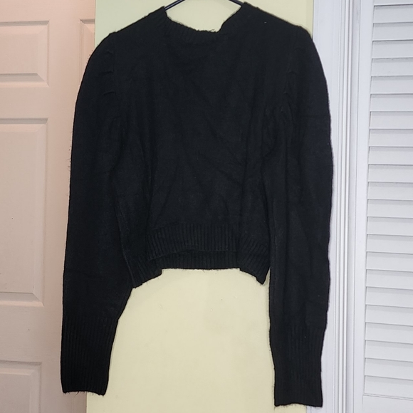 Wild Fable Black Sweater With Puffed Shoulder - Picture 2 of 2